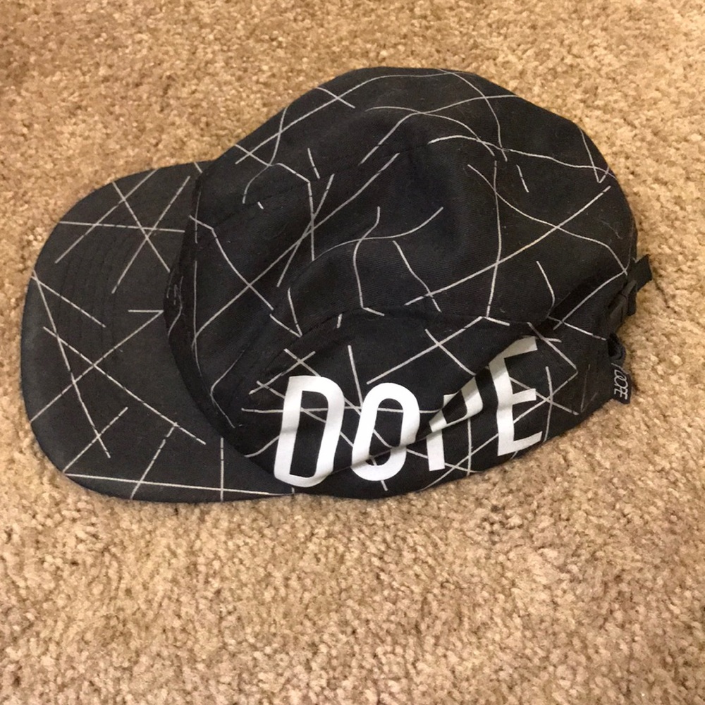 “DOPE”  reflective five panel hat UNISEX